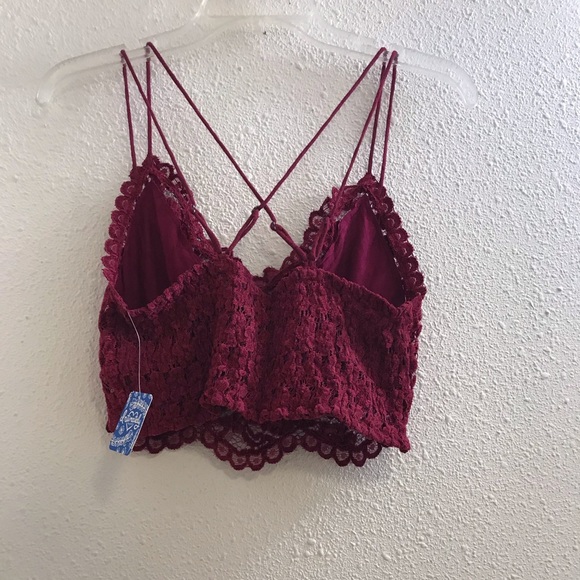 Free People velvet bralette size large - Picture 4 of 6
